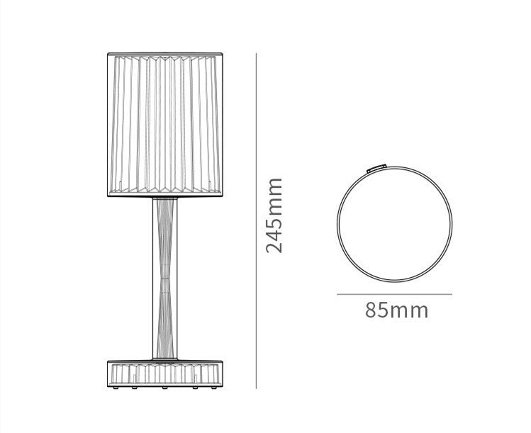 Diamond Crystal Lamp Bedroom Bedside Ambience Light