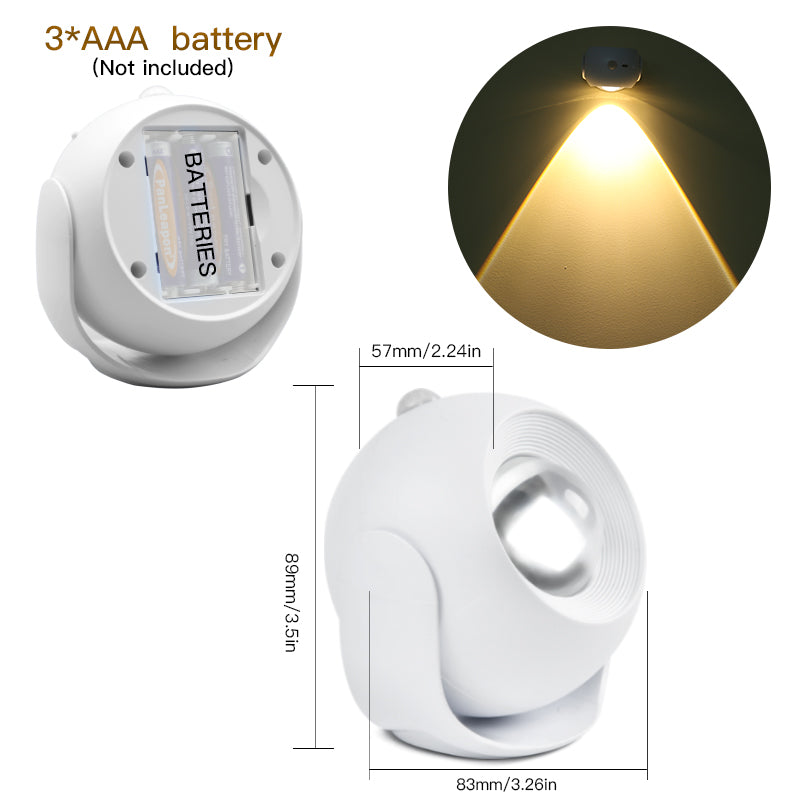 Adjustable Angle Human Sensing Light Wireless Sunset Light