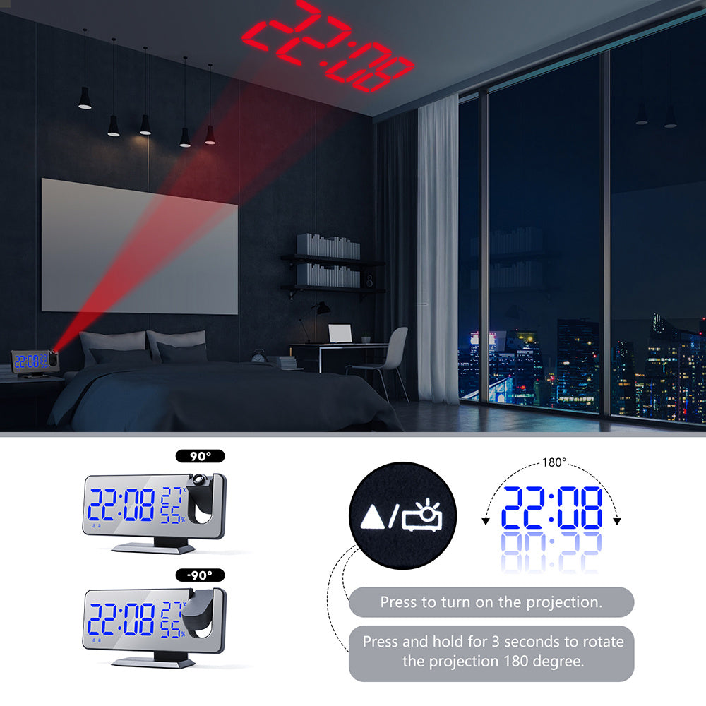 Multifunctional Radio Projection Alarm Clock