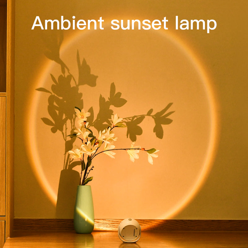 Adjustable Angle Human Sensing Light Wireless Sunset Light