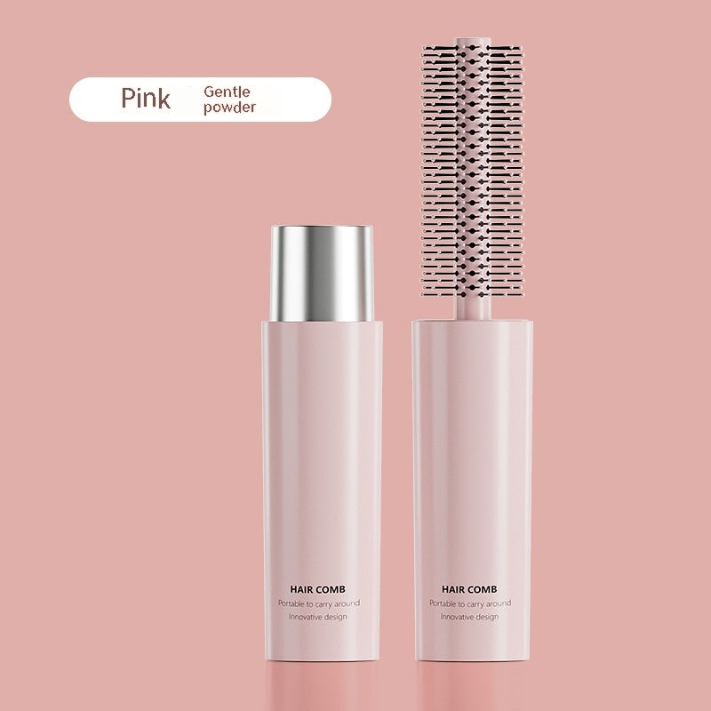 Portable Hair Curling Comb Inner Buckle Cylinder Rolling Comb