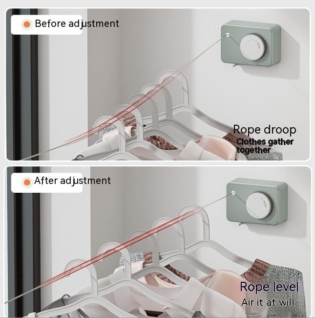 Invisible Retractable Clothesline Indoor Punch-free Bathroom