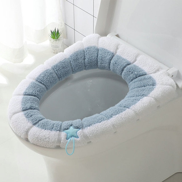 Thickened Toilet Cushion Winter Soft Washable Common Nordic