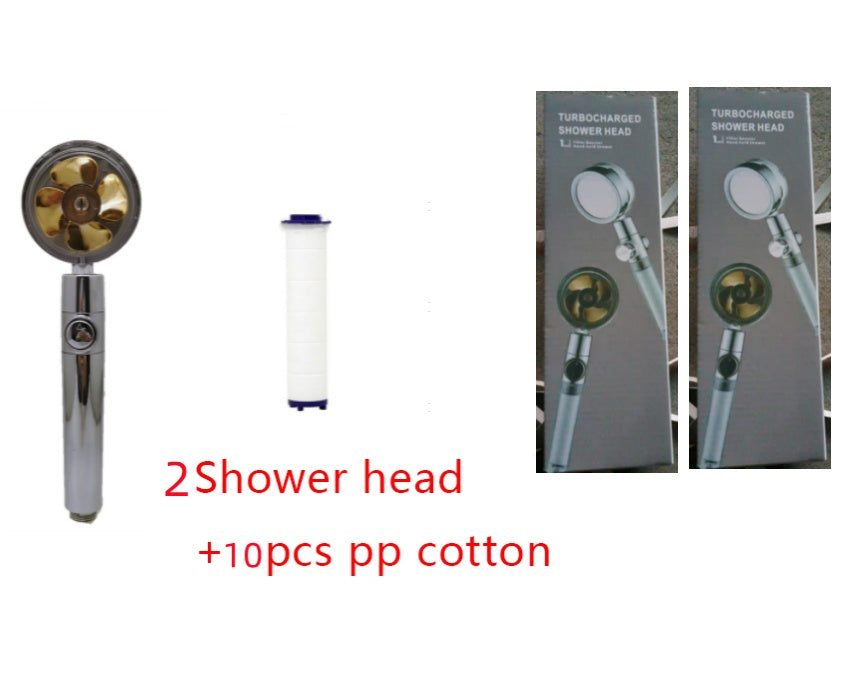 Shower Head Water Saving Flow 360 Degrees Rotating