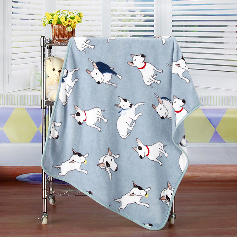 ﻿Coral fleece flannel baby blanket cartoon car office knee car inner blanket