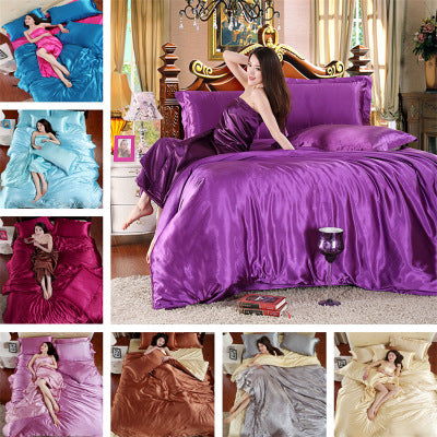 Solid color quilt cover
