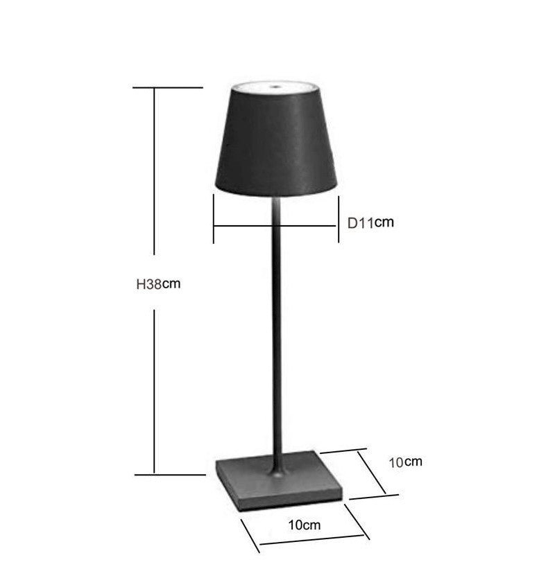 Touch Dimming Wireless Table Lamp Outdoor Restaurant Bar Table Lamp