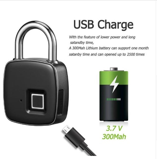 Fingerprint padlock smart lock anti-theft door lock outdoor door
