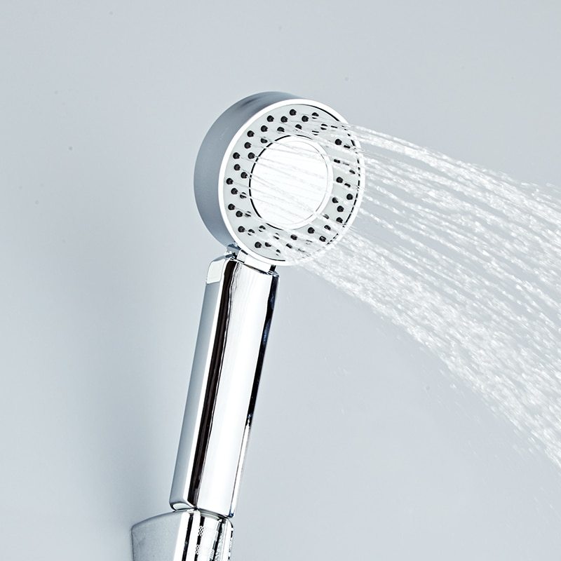 Double-sided spray pressurized removable shower