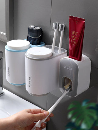 Wall Mounted Automatic Toothpaste Holder Bathroom