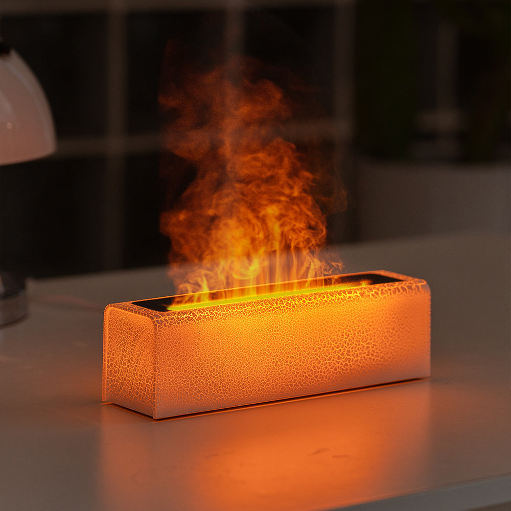 Creative New Lava Humidifier Colorful Flame Aromatherapy