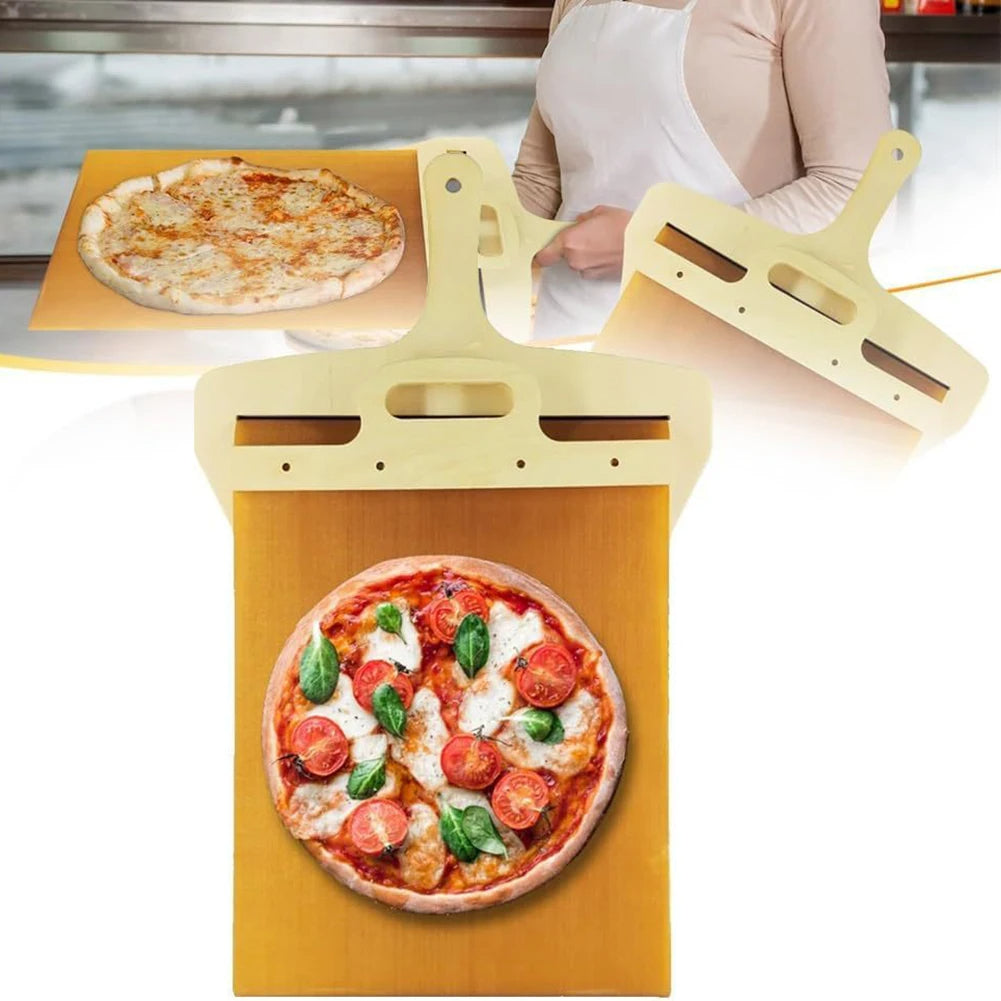 Kitchen Gadgets Sliding Pizza Shovel Non Stick Smooth Cutting Board