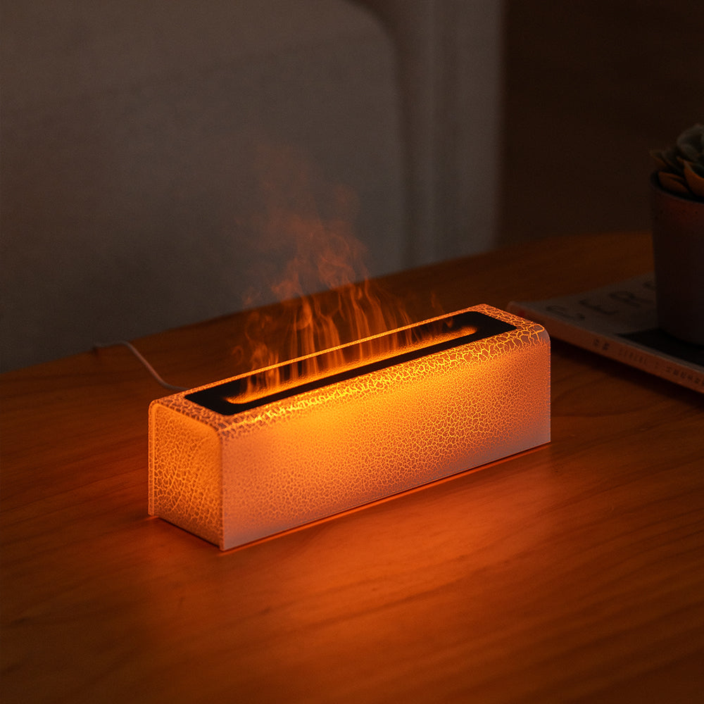 Creative New Lava Humidifier Colorful Flame Aromatherapy