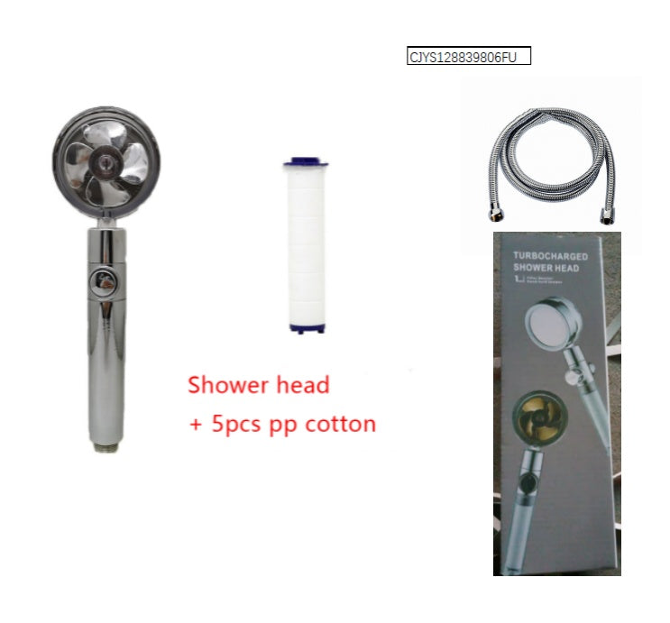 Shower Head Water Saving Flow 360 Degrees Rotating