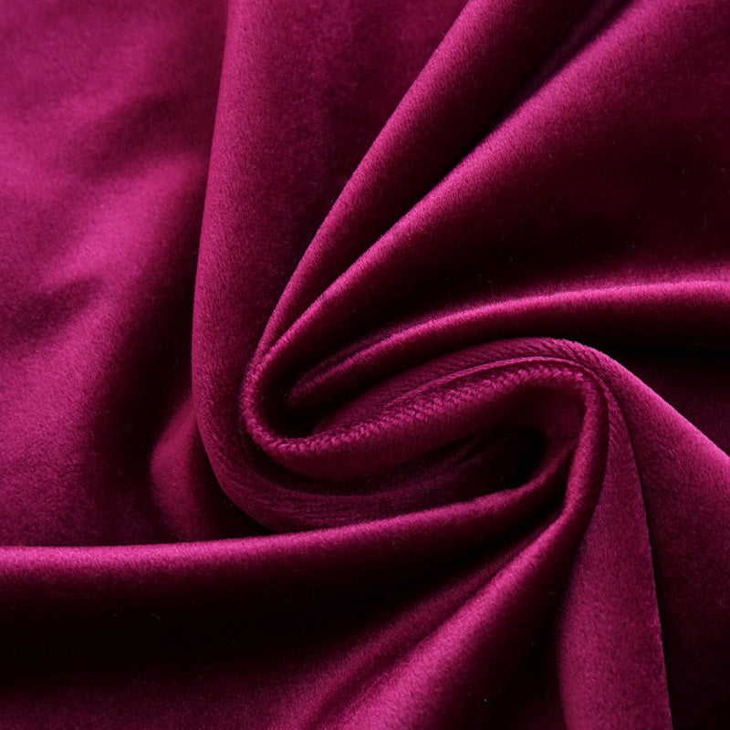 Luxury Festive Velvet Red Bedroom Living Room Blackout Curtains