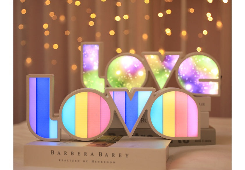Valentines Day Decor LED LOVE Light Valentines Day Gift