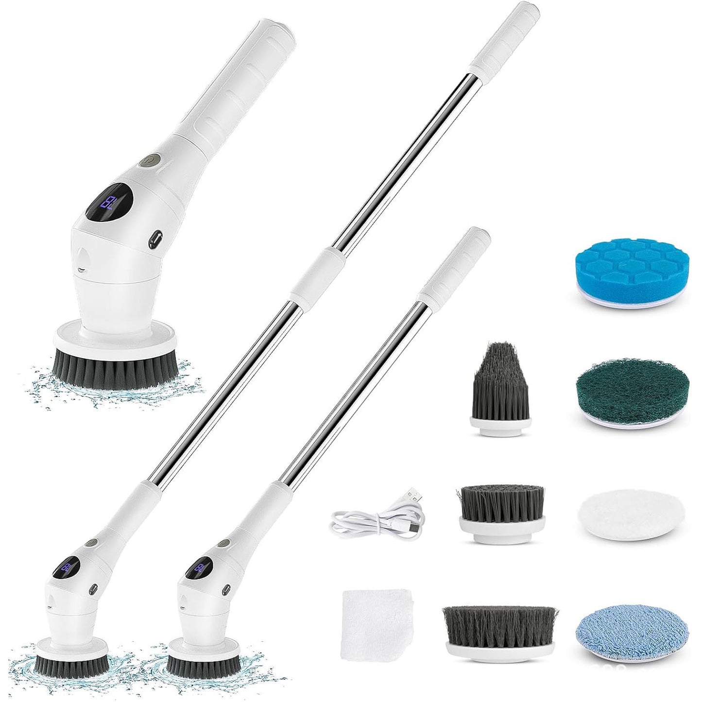 8-in-1 Electric Cleaning Brush Multi-functional Household Kitchen