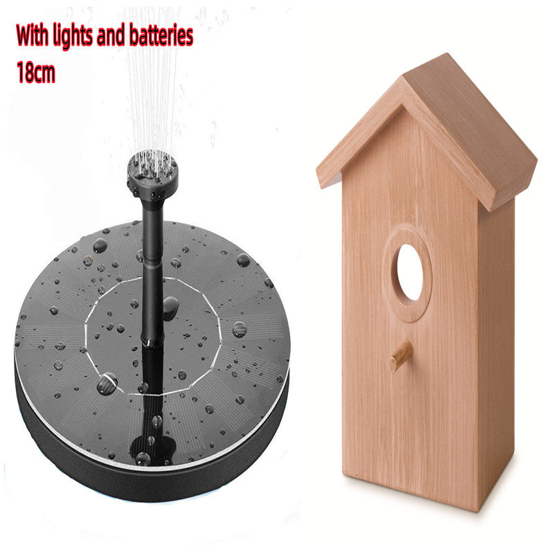 Solar Fountain  Water  Outdoor Garden Circular Floating