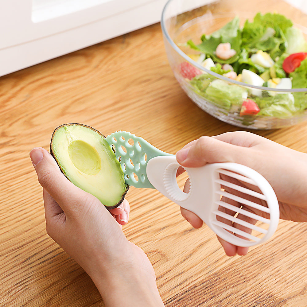 Avocado Corer Butter Fruit Peeler Cutter Pulp Separator Plastic Knife