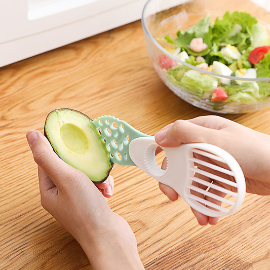 Avocado Corer Butter Fruit Peeler Cutter Pulp Separator Plastic Knife