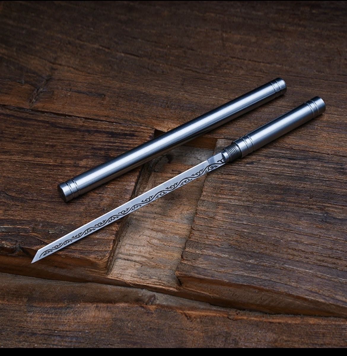 Portable Fruit Knife And Tea Knife, Longquan Laser-Patterned