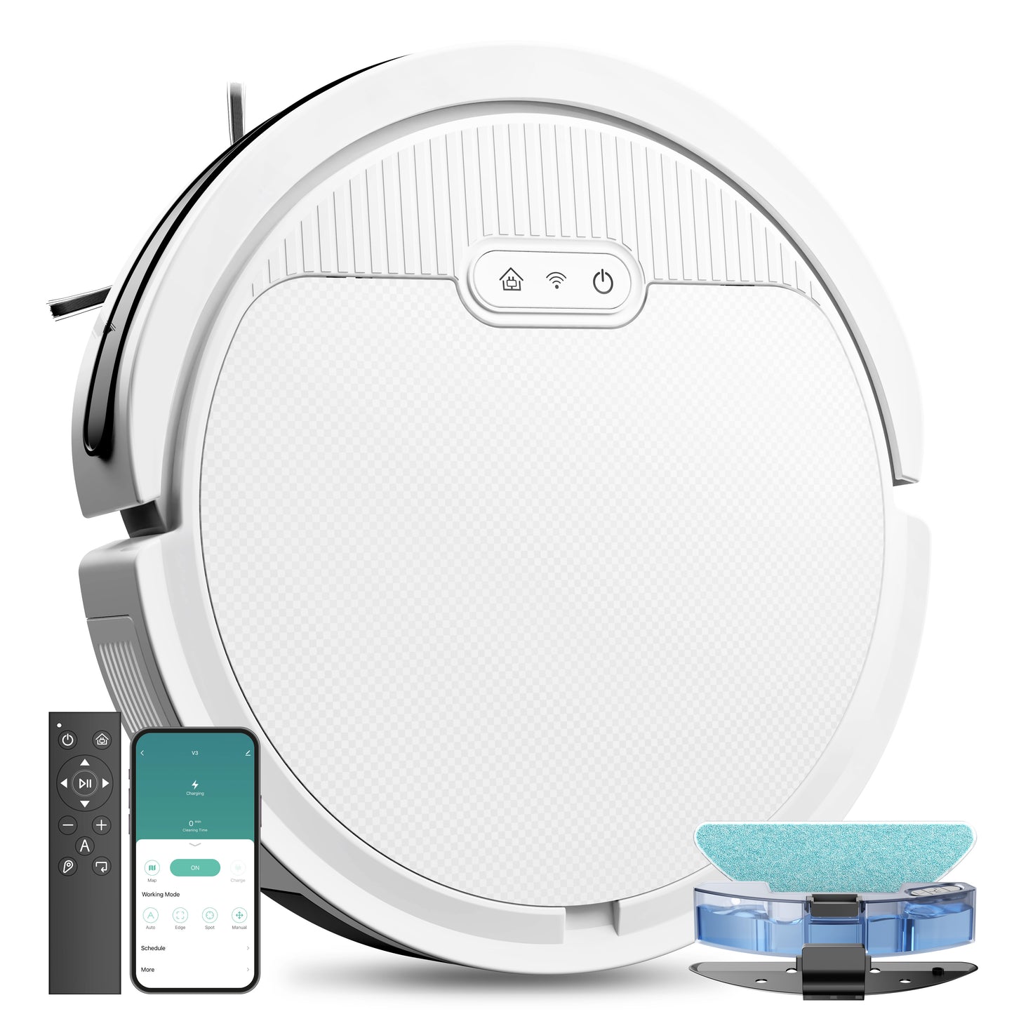 Robot Vacuum And Mop, 3 In 1 Combo Cleaner For Home