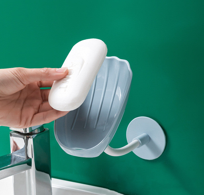 Portable Draining Soap Box Perforation-free Creative