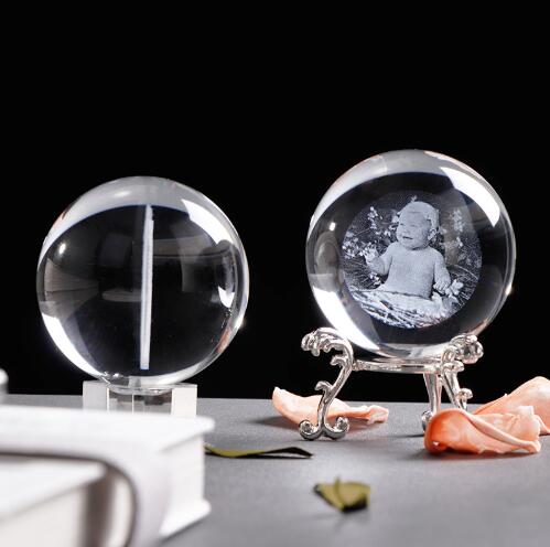 Glass Photo Ball Personalized Crystal Sphere Lase Engraving