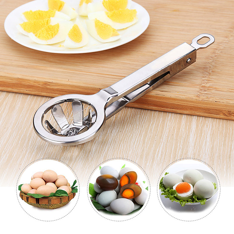 Stainless Steel Egg Cutter Hexagonal Cutting Splitter