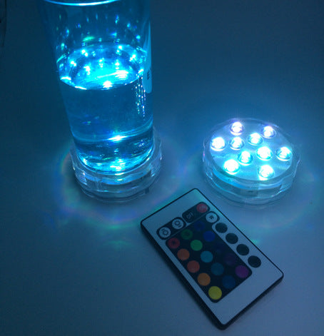 Light round candle lamp, LED for battery submersible lamp