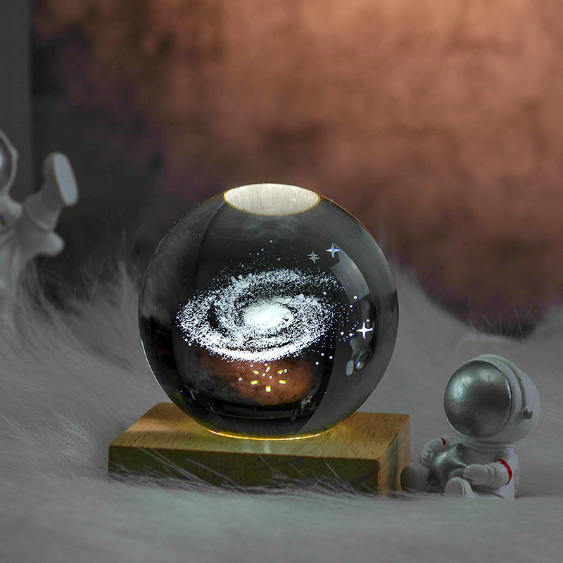 Creative Crystal Ball Ornaments 3D Inner Carving Crafts