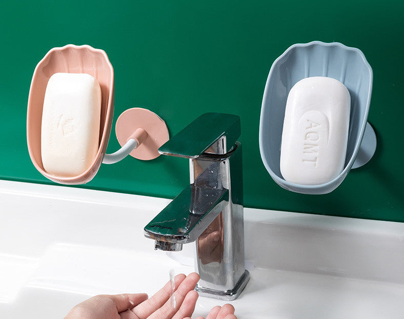 Portable Draining Soap Box Perforation-free Creative