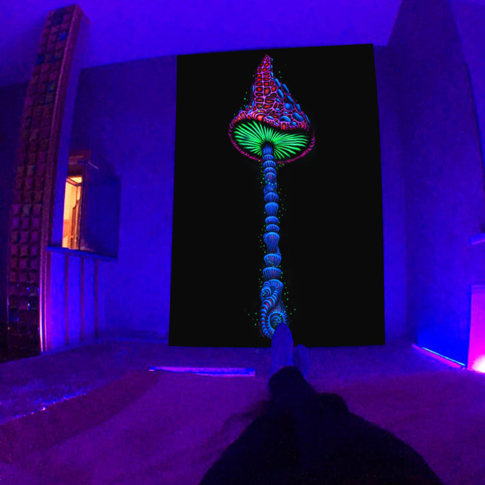 Fluorescent Tapestry UV Fluorescent Tapestry Psychedelic