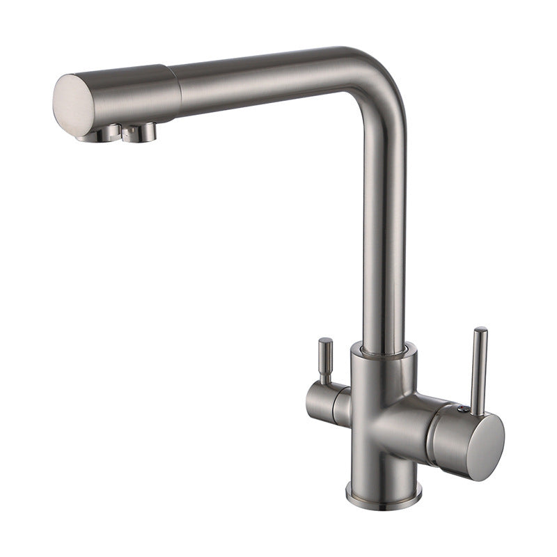 Double handle double hole faucet