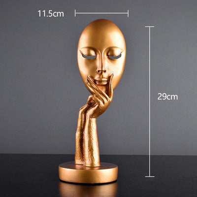 Thinker Resin Study Room Living Room Home Craft Decoration