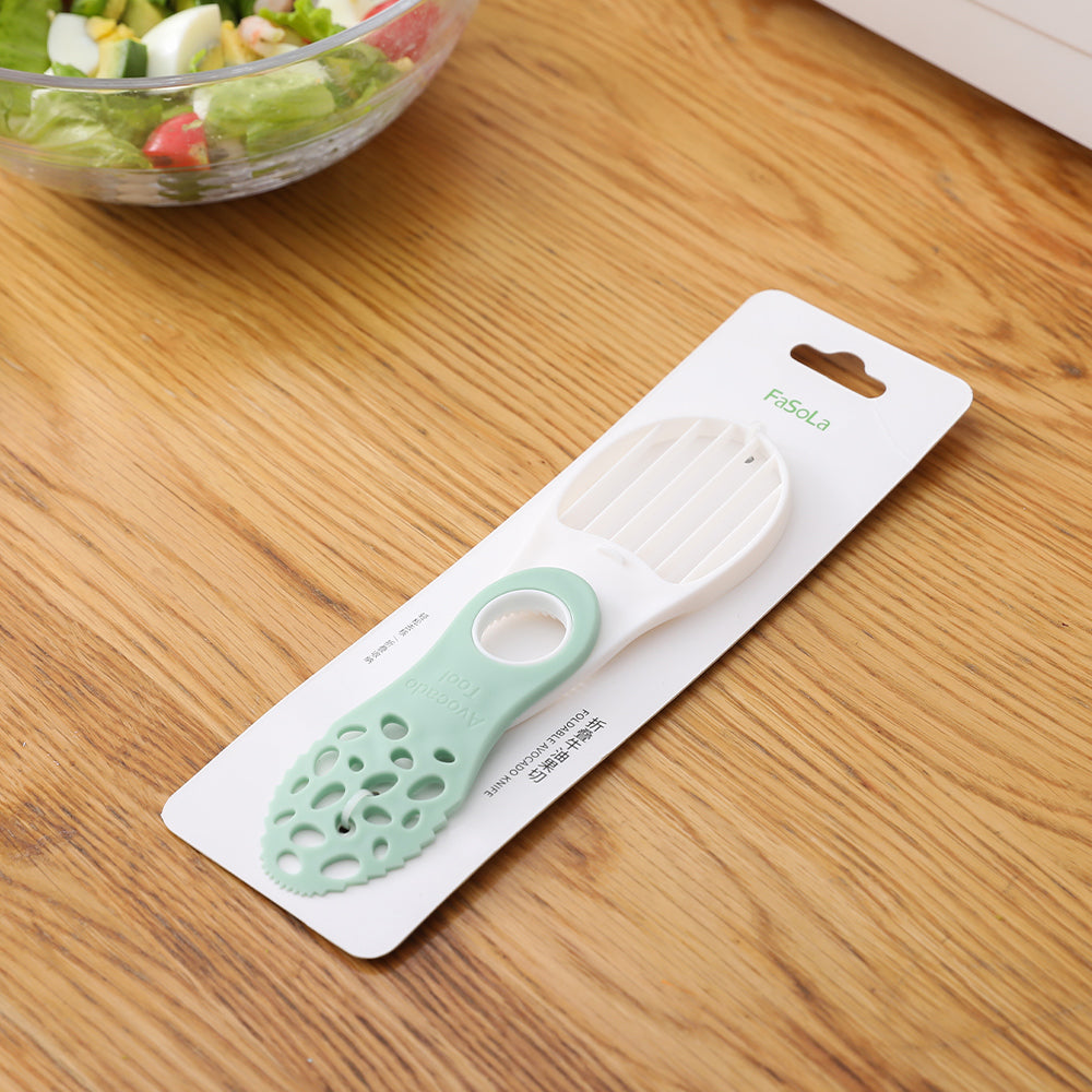 Avocado Corer Butter Fruit Peeler Cutter Pulp Separator Plastic Knife