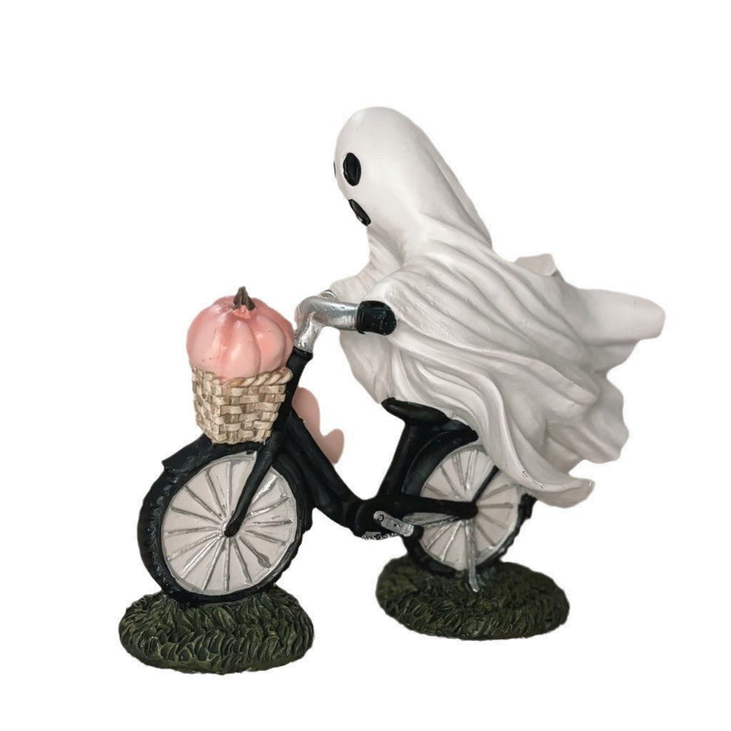 Halloween Ghost And Pumpkin Decorative Products Resin Decorations