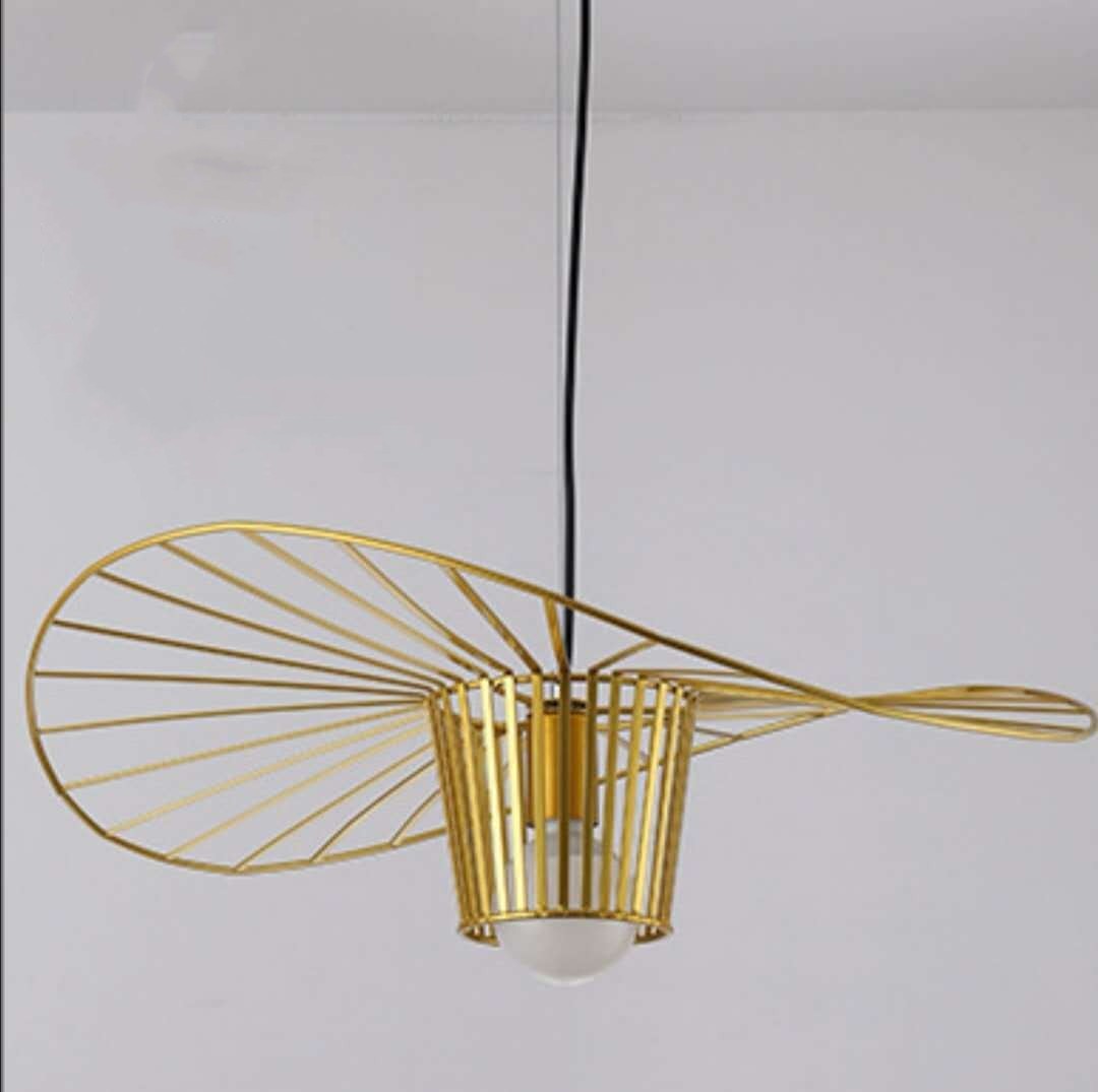 Straw Hat Chandelier Nordic Simple Creative