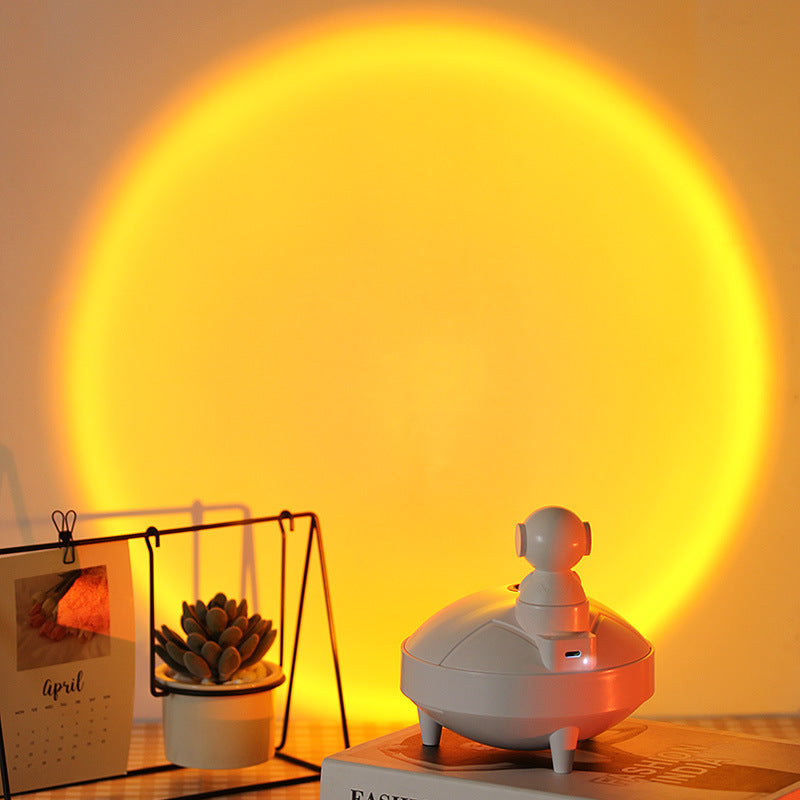 Astronaut Sunset Lamp Humidifier 2 Spraying Mode