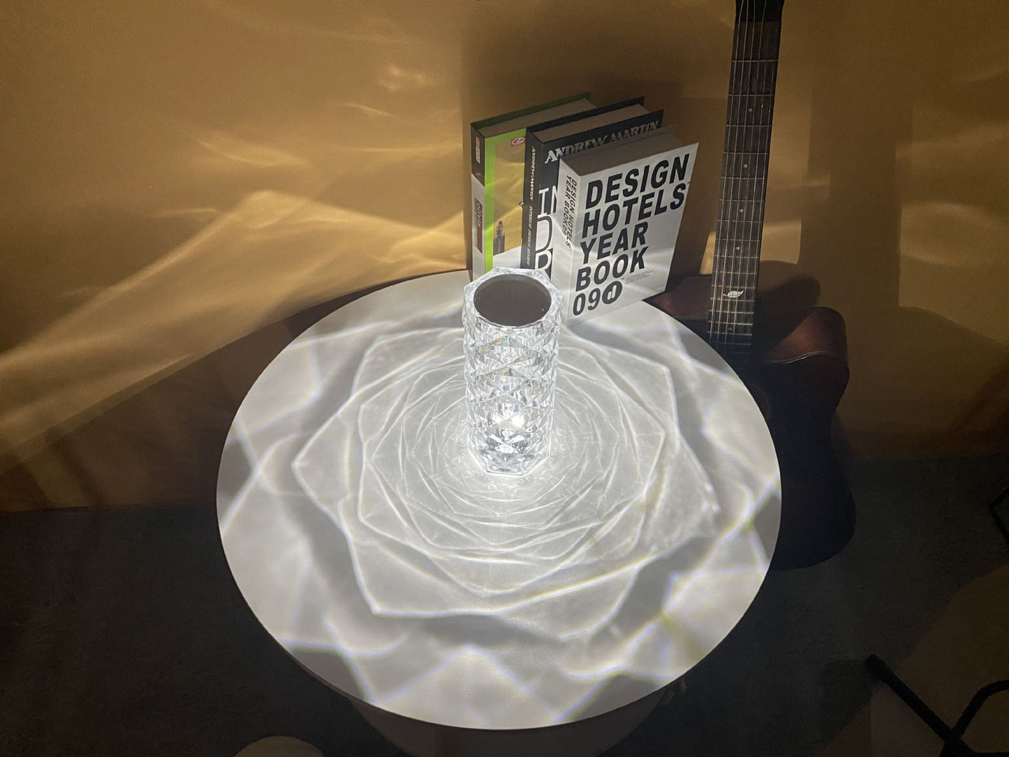 Romantic LED Rose Diamond Table Lamps For Living Room Lights