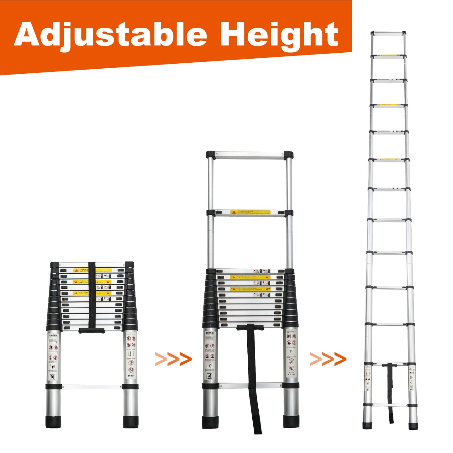 Aluminum Telescoping Ladder For Outdoor Work