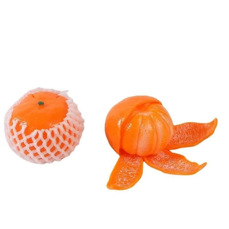 Simulation Peeling Orange Squeezing Toy Hand Pinch