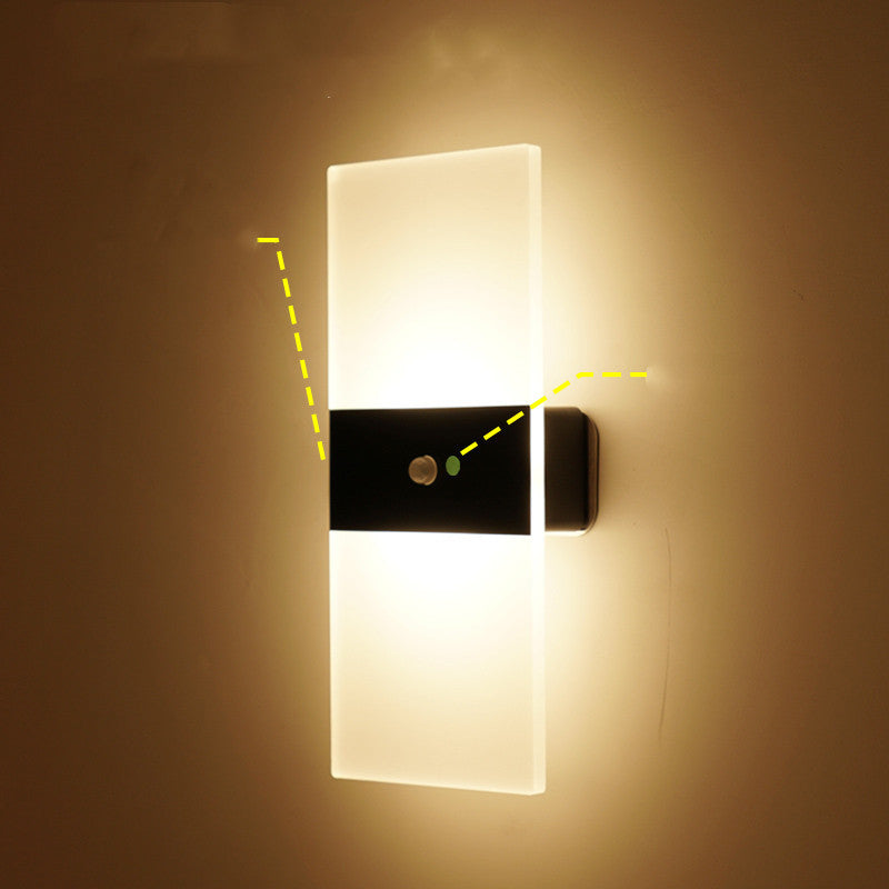 Magnetic Rechargeable Wall Lamp Simple Bedroom Bedside Lamp