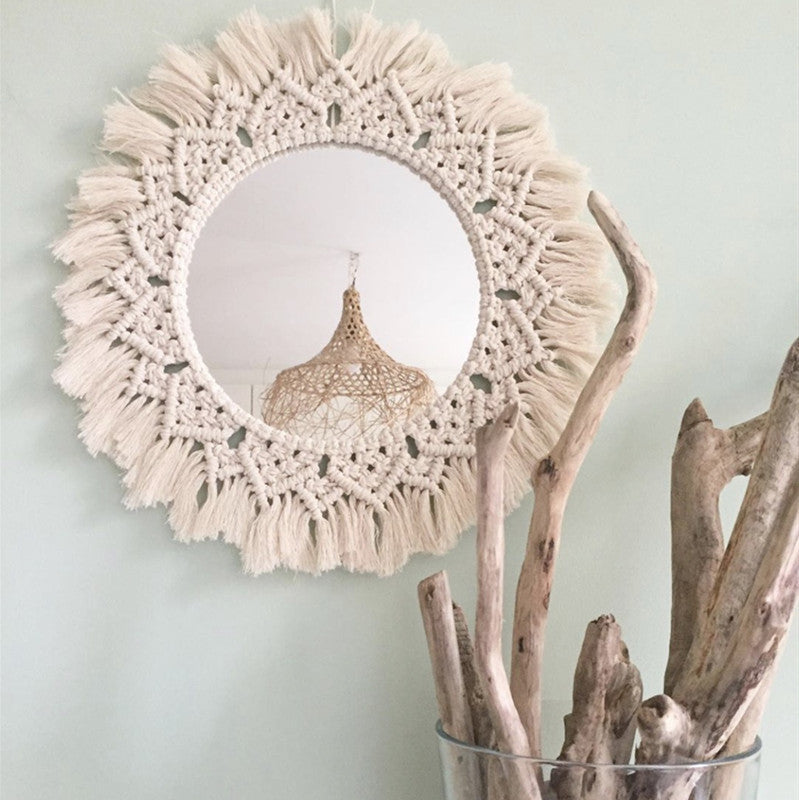 Sunflower. INS Scandinavian Girl Heart Mirror Handmade