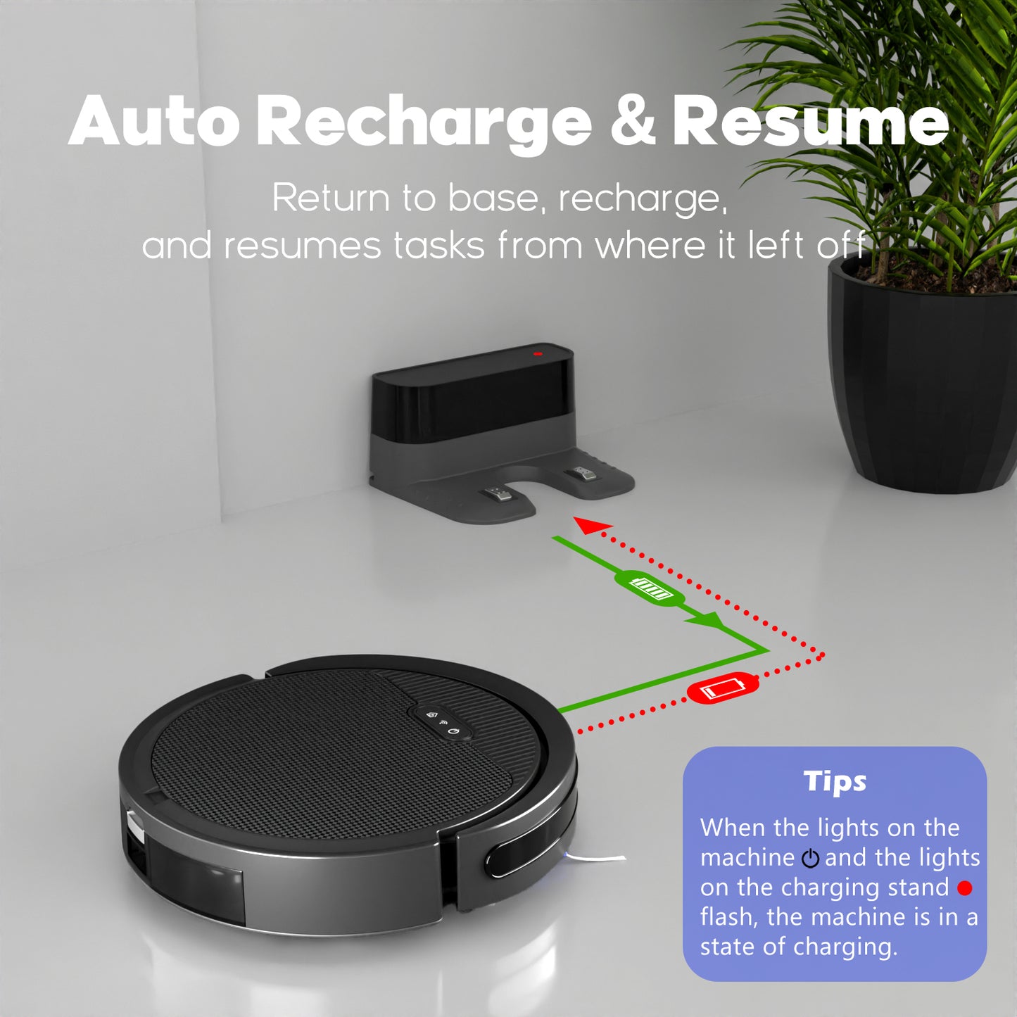 Robot Vacuum And Mop, 3 In 1 Combo Cleaner For Home