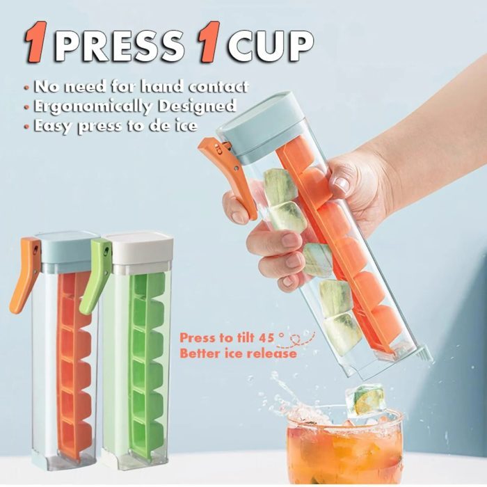 Ice Cube Mold Household Ice Maker Food Grade Press Ice Tray