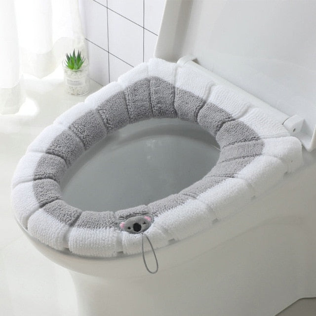 Thickened Toilet Cushion Winter Soft Washable Common Nordic