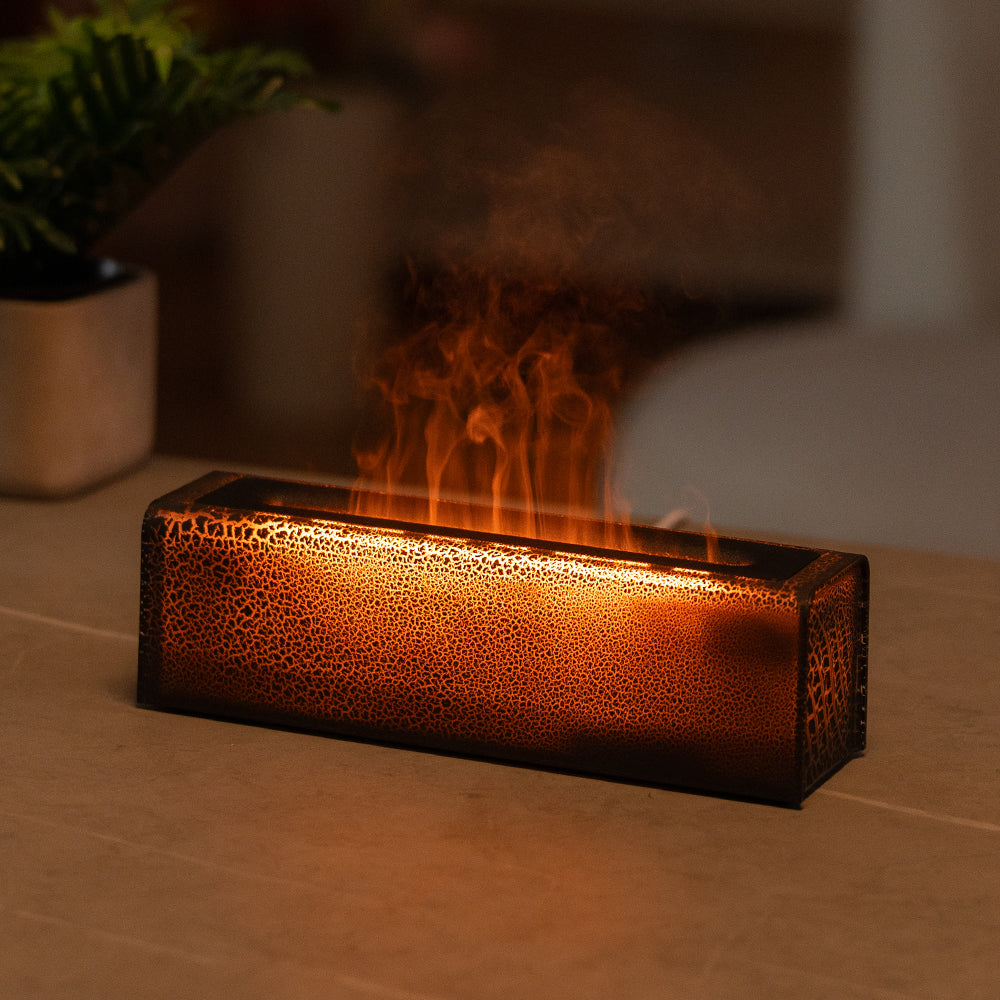 Creative New Lava Humidifier Colorful Flame Aromatherapy