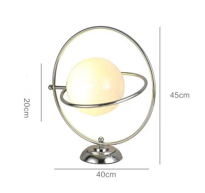 Medieval Rotary Art Table Lamp Retro Glass