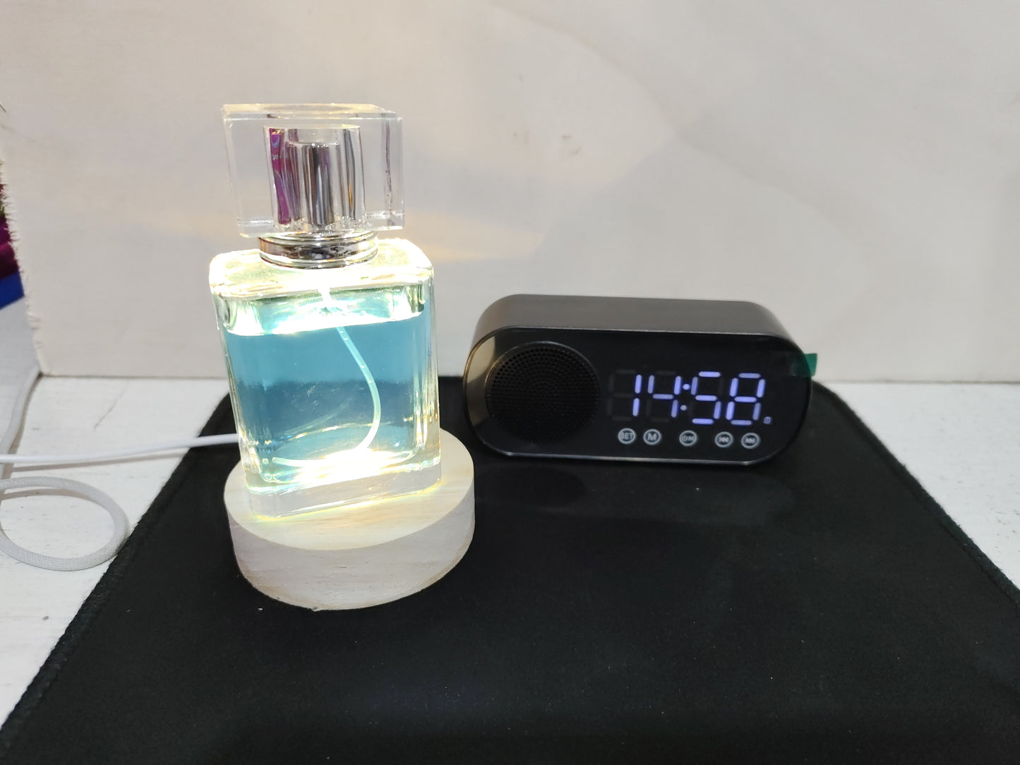 BT Music Alarm Clocks Mirror FM Radio LED Digital Clock